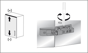 Height adjustment - Mounting plate for glue mounting